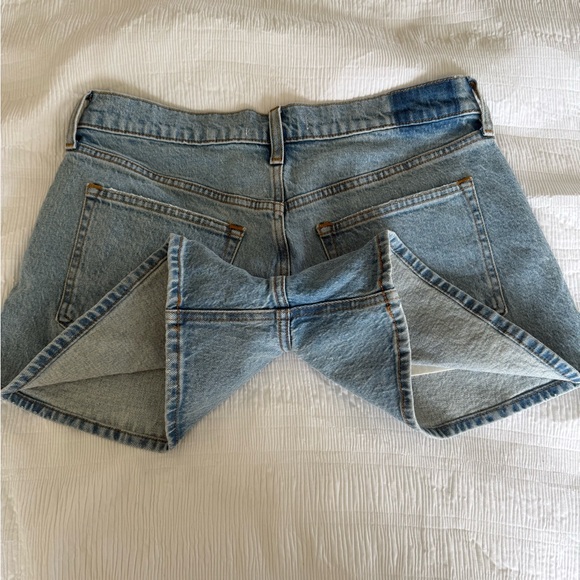 NWT Abercrombie & Fitch Blue Jean A-Line Mid rise Short - Picture 7 of 10